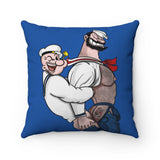 Popeye Loves Bluto / Spun Polyester Square Pillow