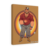 Bawdy Bear in Flannel / Canvas Gallery Wraps