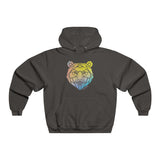 Geo Rainbow Bear / Men's NUBLEND® Hooded Sweatshirt