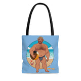 Bawdy Bear Beach Ball / AOP Tote Bag