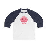 OINK  / Unisex 3/4 Sleeve Baseball Tee