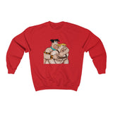 Fred & Barney Hug / Unisex Heavy Blend™ Crewneck Sweatshirt