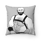 Leather Man 4 / Spun Polyester Square Pillow