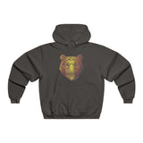 Geo Copper Bear / Men's NUBLEND® Hooded Sweatshirt