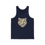 Geo Tropical Bear / Unisex Jersey Tank