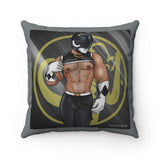 Nice & Naughty Power Ranger Black / Spun Polyester Square Pillow