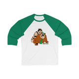 Yogi Wrestling / Unisex 3\4 Sleeve Baseball Tee