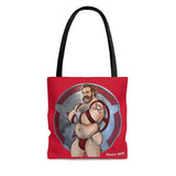 Red Guardian Nice & Naughty / Adult Content  AOP Tote Bag