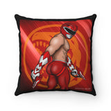 Nice & Naughty Power Ranger Red / Spun Polyester Square Pillow