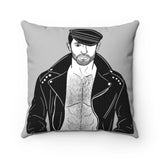 Leather Man 2 / Spun Polyester Square Pillow