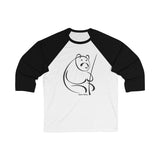 Sketch Bear / Unisex 3\4 Sleeve Baseball Tee