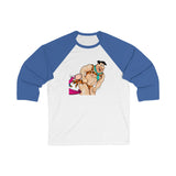 Fred & Dino / Unisex 3\4 Sleeve Baseball Tee