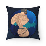 Bat Bear / Spun Polyester Square Pillow