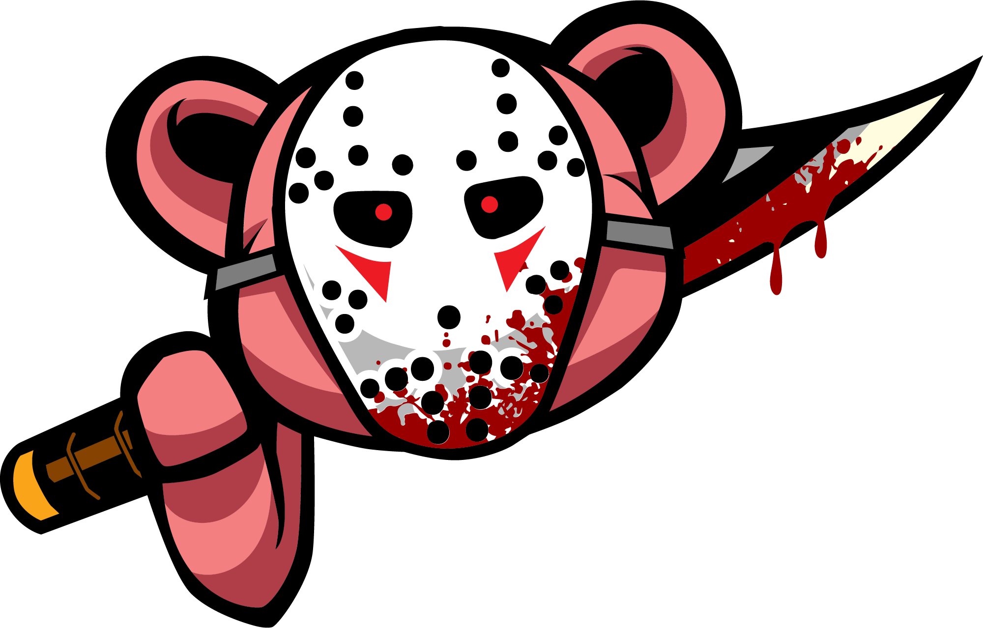 Spooky Bear Series "Jason Bear" / Unisex Jersey Short Sleeve Tee