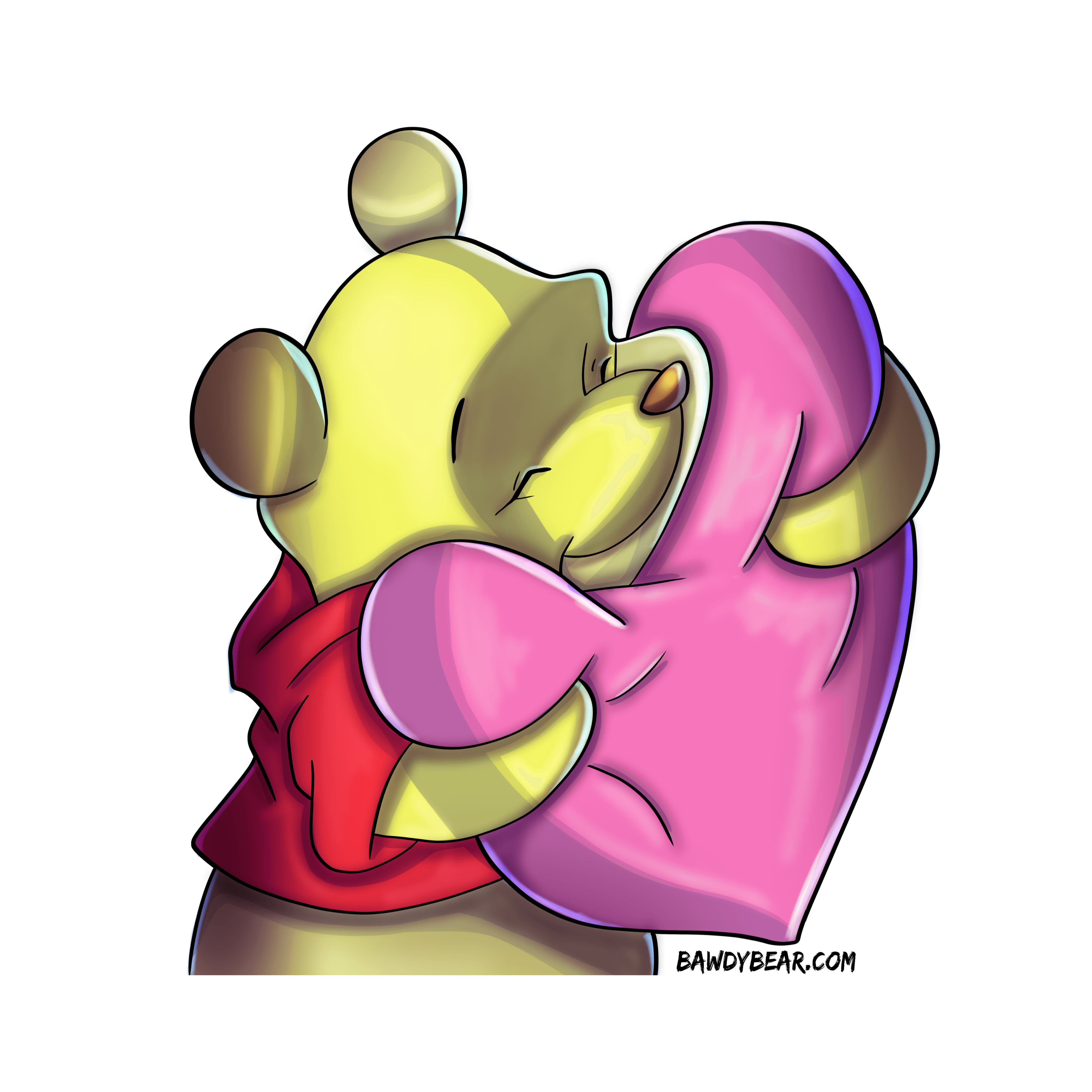 Pooh Heart Hug / Unisex Jersey Short Sleeve Tee