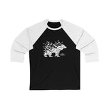 Shattered Bear / Unisex 3/4 Sleeve Baseball Tee