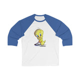 Tweety Bird in Sneakers / Unisex 3\4 Sleeve Baseball Tee