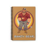 Bawdy Bear in Flannel / Spiral Notebook - Ruled Line