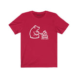 Camping Bear / Unisex Jersey Short Sleeve Tee