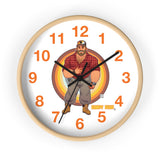 Bawdy Bear in Flannel / Wall clock