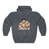 Fred & Barney Hug / Unisex Heavy Blend™ Hooded Sweatshirt