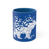 Shattered Bear / Accent Coffee Mug, 11oz