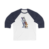 Tom and Jerry / Unisex 3\4 Sleeve Baseball Tee