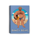 Bawdy Bear Beach Ball / Spiral Notebook - Ruled Line