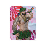 Hawaiian Bear /  Sherpa Fleece Blanket